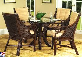 Kona rattan dining room furniture 5 piece set. Windsor Rattan Dining Table From Classic Rattan Model 8357gl47 American Rattan