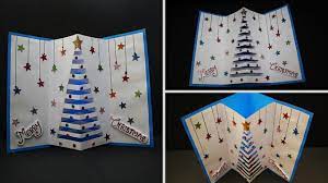 Our diy ideas include creative christmas wreaths, unique garlands, or even christmas trees—all incorporating holiday cards. Diy 3d Pop Up Christmas Card How To Make Greeting Card For Christmas Christmas Card Ideas Youtube