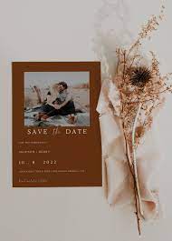Sage Minimalist Fall Save The Date Burnt Orange Template Etsy Wedding Inspiration Fall Wedding Invitations Boho Rusting Wedding