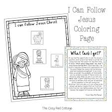 I will follow jesus as my king coloring pages. The Cozy Red Cottage Come Follow Me Matthew 19 20 Mark 10 Luke 18 May 13 19
