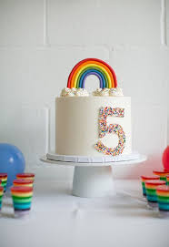 Rainbow Birthday Themes For Kids Arco Iris Para Mesversario De Bebe Cinco Meses Festa De Aniversario De Arco Iris Bolos De Aniversario Menina Modelos De Bolos De Aniversario