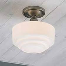 However, bulb is not included in the package. Norwell Schoolhouse Semi Flush Ceiling Light 5361f Bn St Bellacor