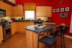 terrific kitchens red walls