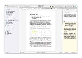 Scrivener 39 S Page View Writing Elegy Organization