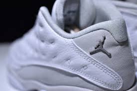 Aj13 Nike Air Jordan 13 Low White Metallic Silver 310810 100 Basketball Shoes Mens Authentic Sports Shoes Air Jordans Air Jordan 13 Low Basketball Shoes