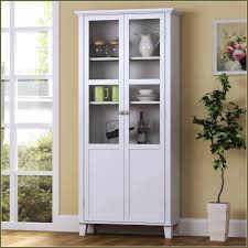 Free standing storage pantry with wicker baskets. Ikea Freestanding Larder Cupboard
