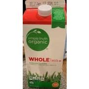 Simple Truth Organic Whole Milk Organic Calories Nutrition Analysis More Fooducate