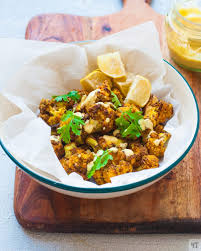 air fryer curry cauliflower healthy