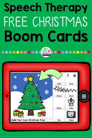 Build A Christmas Tree Free Speech Therapy Boom Cards Christmas Speech Therapy Winter Activities Preschool Speech Therapy Free