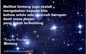 Bintang redup updated their business hours. Kumpulan Puisi Tentang Bintang Untuk Anak Sd Operator Sekolah