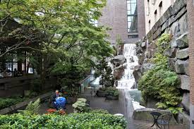 A piece of heaven in the middle of downtown. Seattle Secrets Waterfall Garden Park Rain Or Shine Guides