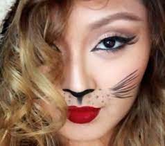 Easy Cat Halloween Makeup Tutorial Cat Halloween Makeup Halloween Makeup Diy Cat Makeup