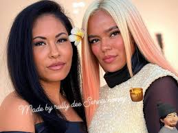 Selena quintanilla Perez tribute Karol g ♥️ girl power tan Bella mi Selena  love u