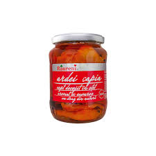 Azi va prezint una din retetele mele preferate de ardei capia copti, conservati in otet la borcan.mi se pare o reteta usoara cu un rezultat gustos.cand veti. Raureni Ardei Capia Copt Decojit In OÈet 700 G Produse RomaneÈti