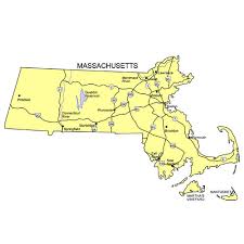 Get directions, maps, and traffic for massachusetts. Massachusetts Us State Powerpoint Map Highways Waterways Capital And Major Cities Maps For Design