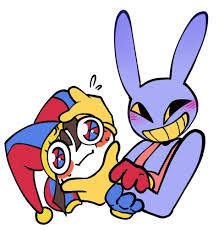 This is the closest thing to ship art I will accept between Jax and Pomni,  I really dont understand why everyone wants to ship my funky little guys :  rTheDigitalCircus