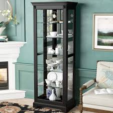 Co Darby Home Napier Lighted Curio Cabinet Painted Curio Cabinets Home China Cabinet