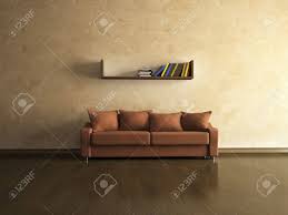 Dunkelbraunes 3 sitzer sofa mobelhaus pohl wilhelmshaven friesland. Ein Braunes Sofa In Der Nahe Der Braunen Wand Lizenzfreie Fotos Bilder Und Stock Fotografie Image 13729214