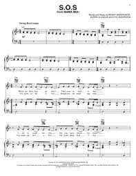S O S By Abba Stig Anderson Digital Sheet Music For Piano Vocal Guitar Download Print Hx 20575 Sheet Music Plus Podbor akkordov dlya pesni abba sos. s o s