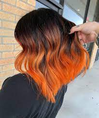 Orange Ombre Orange Ombre Hair Long Hair Styles Orange Hair
