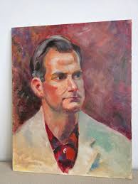 Vintage Portrait Painting of a Man