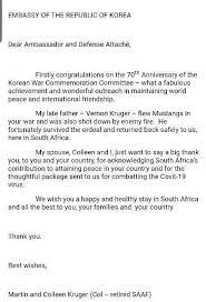 Check spelling or type a new query. Korea Thanks Foreign Veterans By Delivering Face Masks