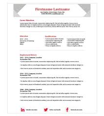 Maple Red And Granite Cv Cv Template Templates Resume Templates