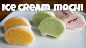 Turn the mochi out onto the plastic, and cut into pieces using a plastic or wooden knife. Diy Ice Cream Mochi You Made What Youtube