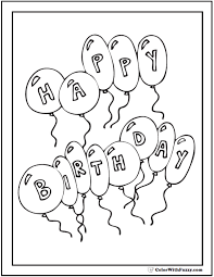 Kids birthday cake coloring pages. 55 Birthday Coloring Pages Printable And Customizable