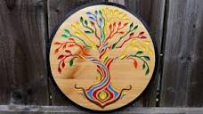 Tree Of Life with resin inlay, router project - YouTube