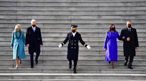 Biden's inauguration draws dystopian fiction comparisons as new president calls for 'unity'. Us First Lady Dr Jill Biden S Vice President Kamala Harris S Inauguration Day Look Were Statement Making Fashion News India Tv