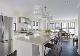 Kitchen Design Ideas Get The Look Of This Designer S Kitchen The Countertops White Kitchen Open Concept Open Concept Kitchen White Shaker Cabinets