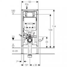 Wc suspendu grohe 4 promotions de la semaine. Bati Support Element Geberit Duofix Pour Wc Suspendu 114 Cm Avec Chasse D Eau A Encastrer Sigma 8 Cm 111 796 00 1