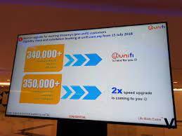 The same date onwards will also existing broadband (streamyx) users upgraded gradually in speed. Streamyx Subscribers Get Special Upgrade To Unifi