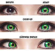 Maybe you would like to learn more about one of these? Cosplay Green Werewolf Contacts Before After Green Contacts Lenses Special Effect Contact Lenses Halloween Contacts