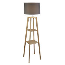 Nauticalmart designer tripod floor lamp stand with white cotton shade: Plant Stand Floor Lamp Homebase