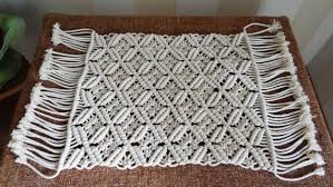 Macrame Coffee Table Runner Macrame By Macramemoderndecor On Etsy Macrame Runner Coffee Table Runner Modern Macrame