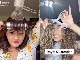 Check spelling or type a new query. Tiktok Creators Show How They Cut Bangs Hair At Home