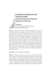 We did not find results for: Pdf Polemik Calistung Untuk Anak Usia Dini Telaah Konsep Development Approriate Practice