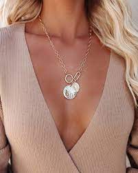 Shashi Republique Dual Pendant Necklace Pendant Necklace Necklace Simple Bangle