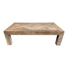 See the detailed pics here. Kathy Kuo Home Birkby Rustic Lodge Natural Elm Parquet Square Coffee Table Original Price 2 388 Design Plus Gallery