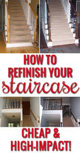 Oak, by nature, is a highly grained wood. How To Refinish And Update Wood Stair Railings
