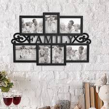 Add frame to a picture is probably the easiest way to make image unique much more funny to share with friends or family framed photo, than the original one modern photo frames makers ( including loonapix ) doesn't need any special skills Lavish Home Family Collage Picture Frame With 7 Openings For Three 4x6 And Four 5x7 Photos Wall Hanging Display For Personalized Decor Black Walmart Com Walmart Com