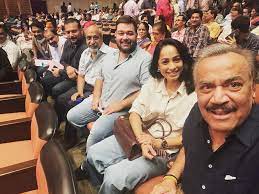 Ajay Nagrath | CID team at the first Lata Deenanath Mangeshkar Award given to Hon'ble and beloved PM of India Shri Narendra Modiji | Instagram