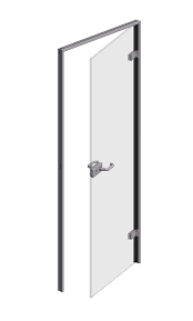 Framed, tempered glass doors, distinctive side panel design and durable high quality paint make these a striking addition to your home or office. Crl Office Glass To Wall Door Frame Set