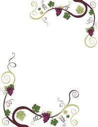 Grape Border Vine Drawing Clip Art Borders Free Clip Art