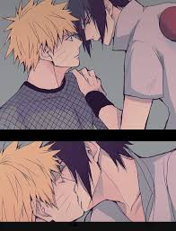 Sasunaru Kiss Naruto And Sasuke Kiss Naruto Kakashi Naruto Shippuden Anime