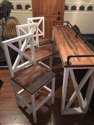 Cut the table top slab of wood to the desired dimensions. Behind The Couch Bar Bar Top Behind The Couch Couch Table Farmhouse Style Home Furniture Farmhouse Furniture
