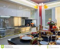 modern luxury kitchen with accessories
