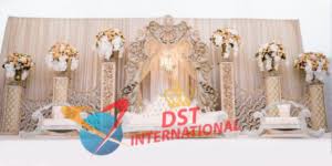 Wedding backdrop design wedding hall decorations wedding stage design wedding reception backdrop engagement decorations wedding photo walls purple and gold wedding luxury wedding decor wedding arch flowers. Luxury Wedding Stage Decoration Dst International